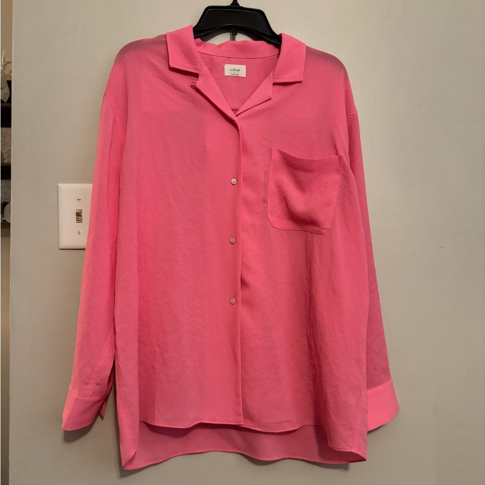Aritzia Wilfred Pink Blouse